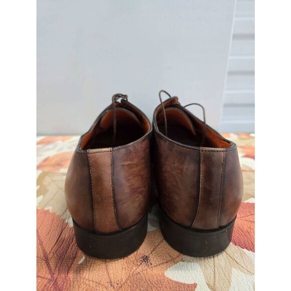 Santoni Made in Italy Men’s Leather Dress Shoes Size 11.5 Brown - Picture 4 of 6